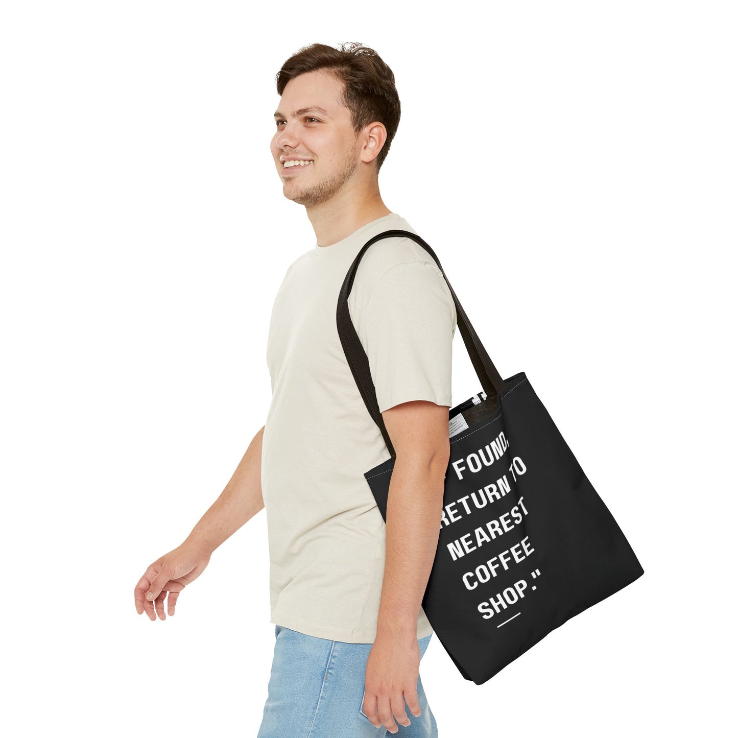 Running on Iced Coffee Tote Bag
