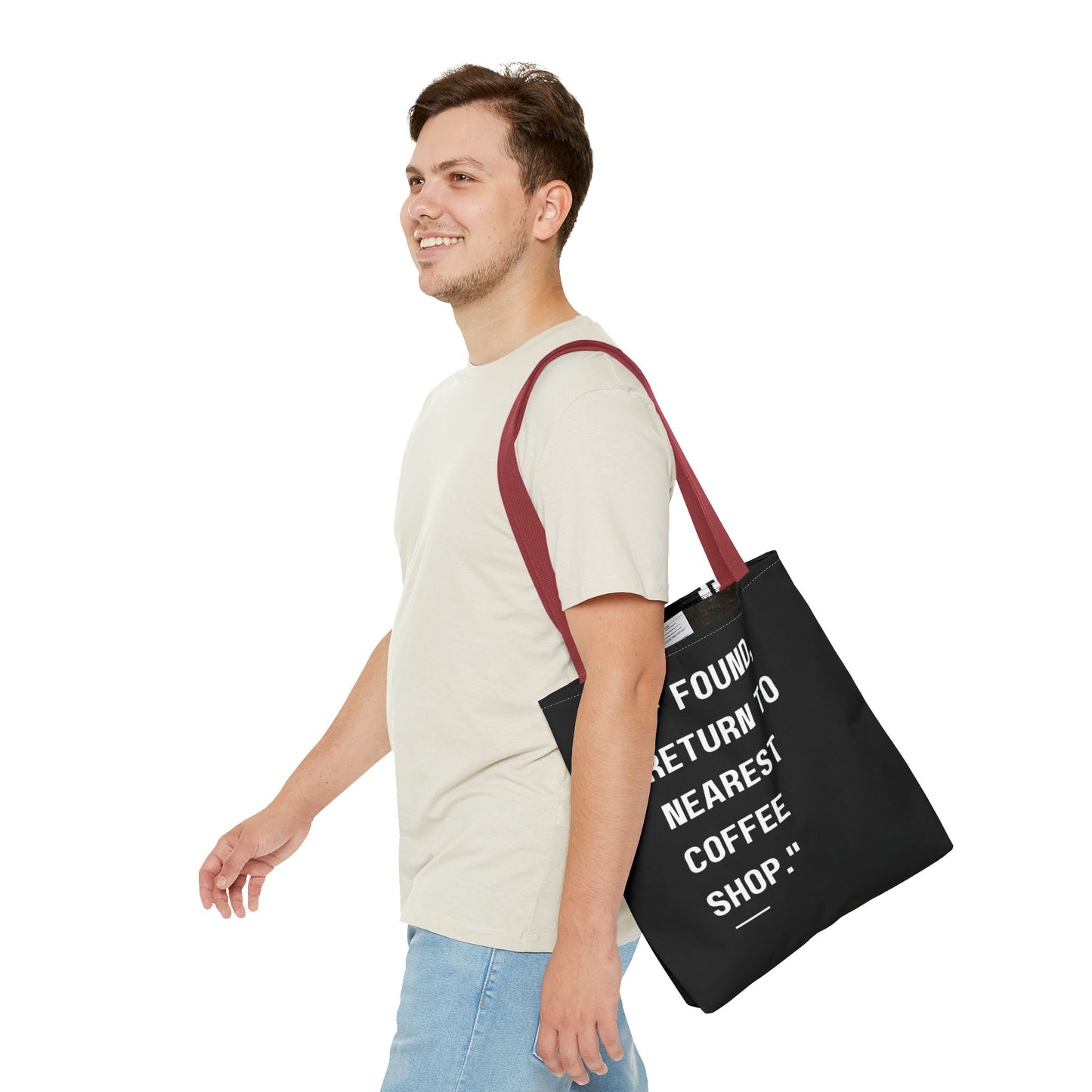 Running on Iced Coffee Tote Bag
