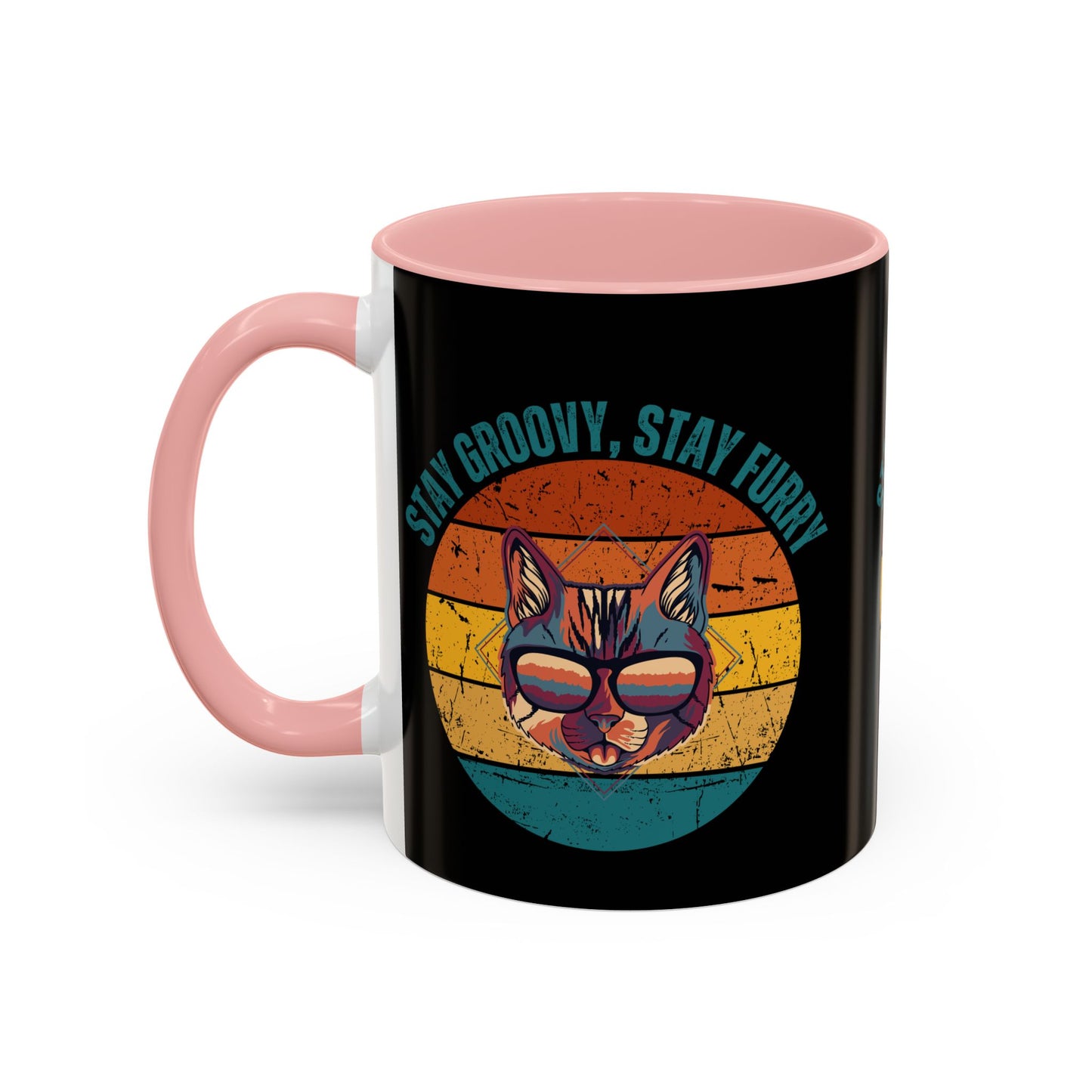 Stay Groovy Cat Coffee Mug