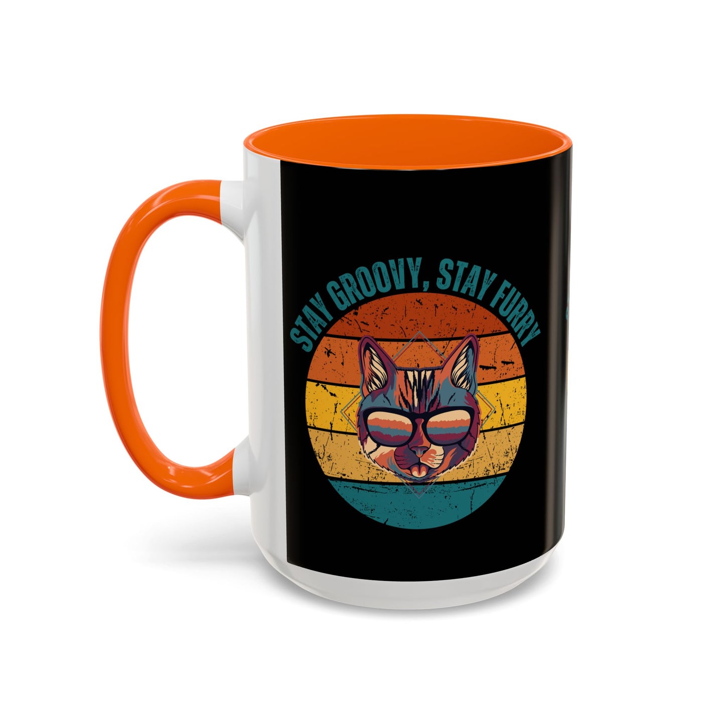 Stay Groovy Cat Coffee Mug