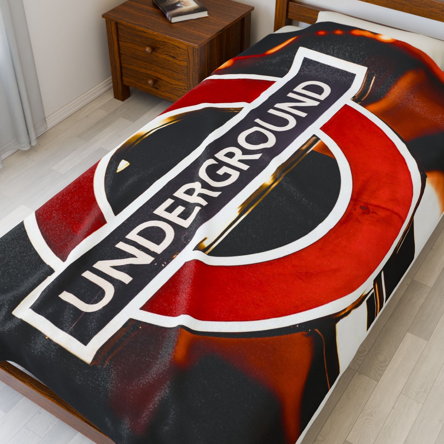 Urban Underground Plush Blanket - Cozy Decor for Home or Travel