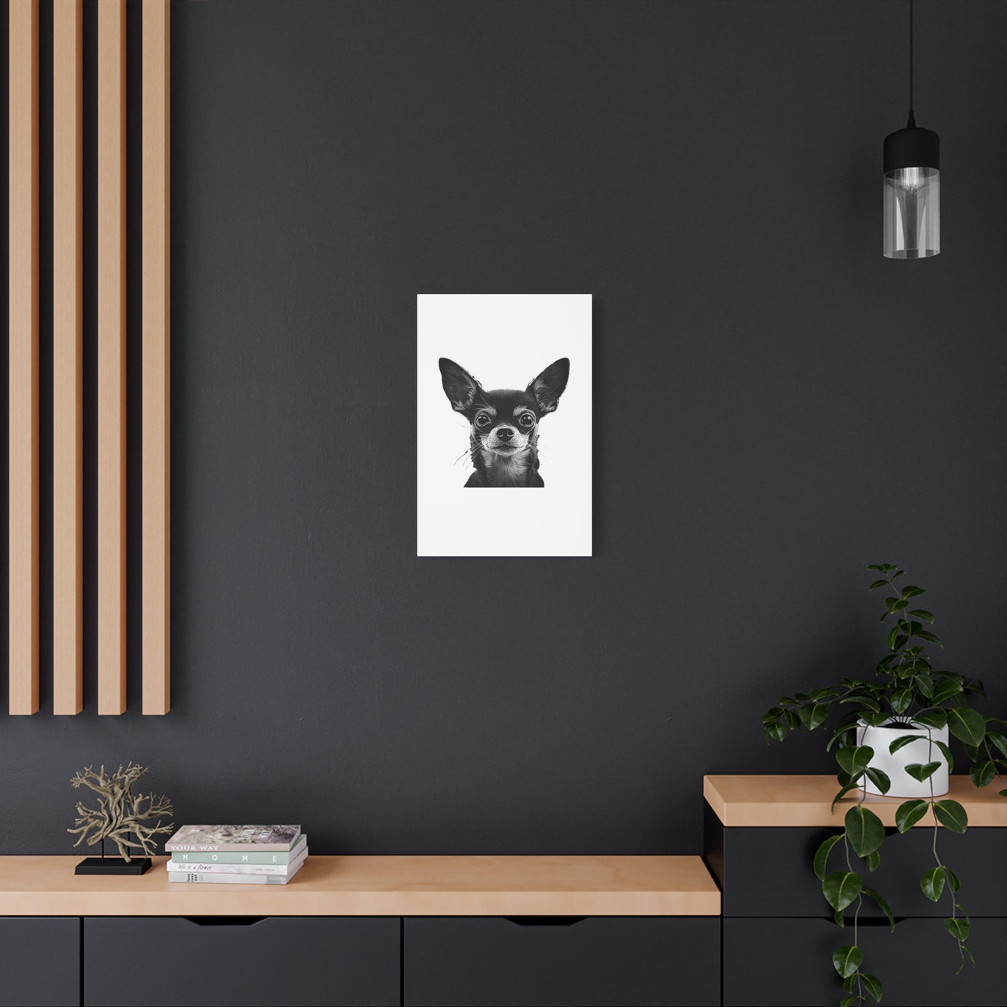 Chihuahua Dog Art Canvas Print - Matte Stretched 1.25" Wall Decor