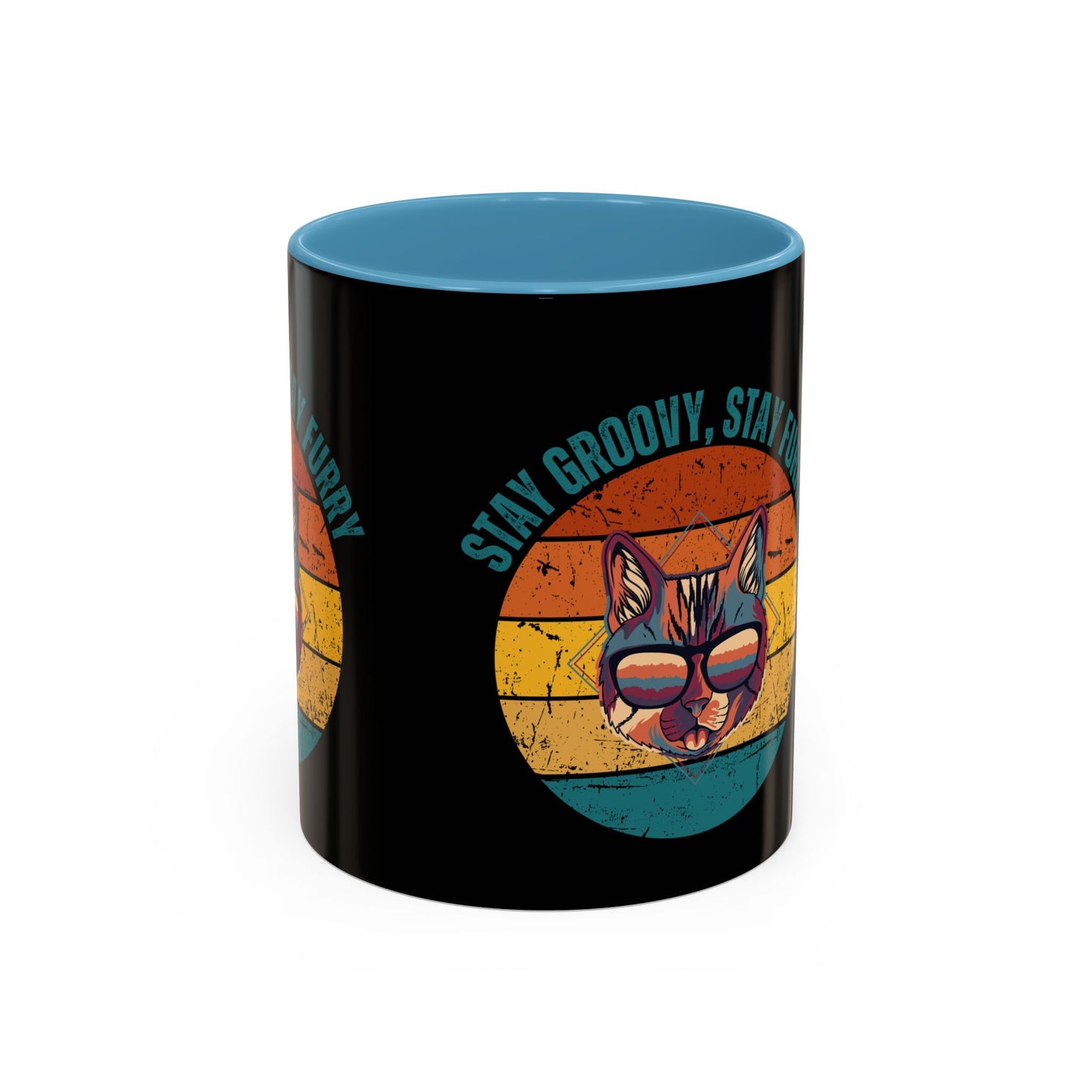 Stay Groovy Cat Coffee Mug