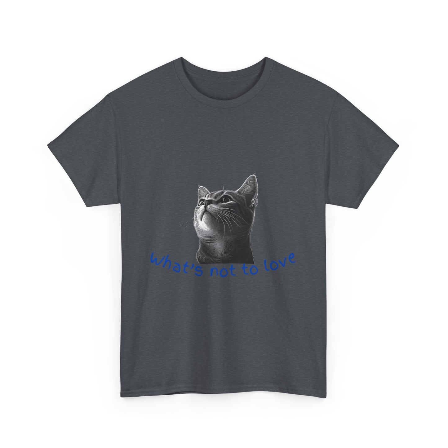 Cat Lover Unisex Heavy Cotton Tee - "What’s Not to Love?"