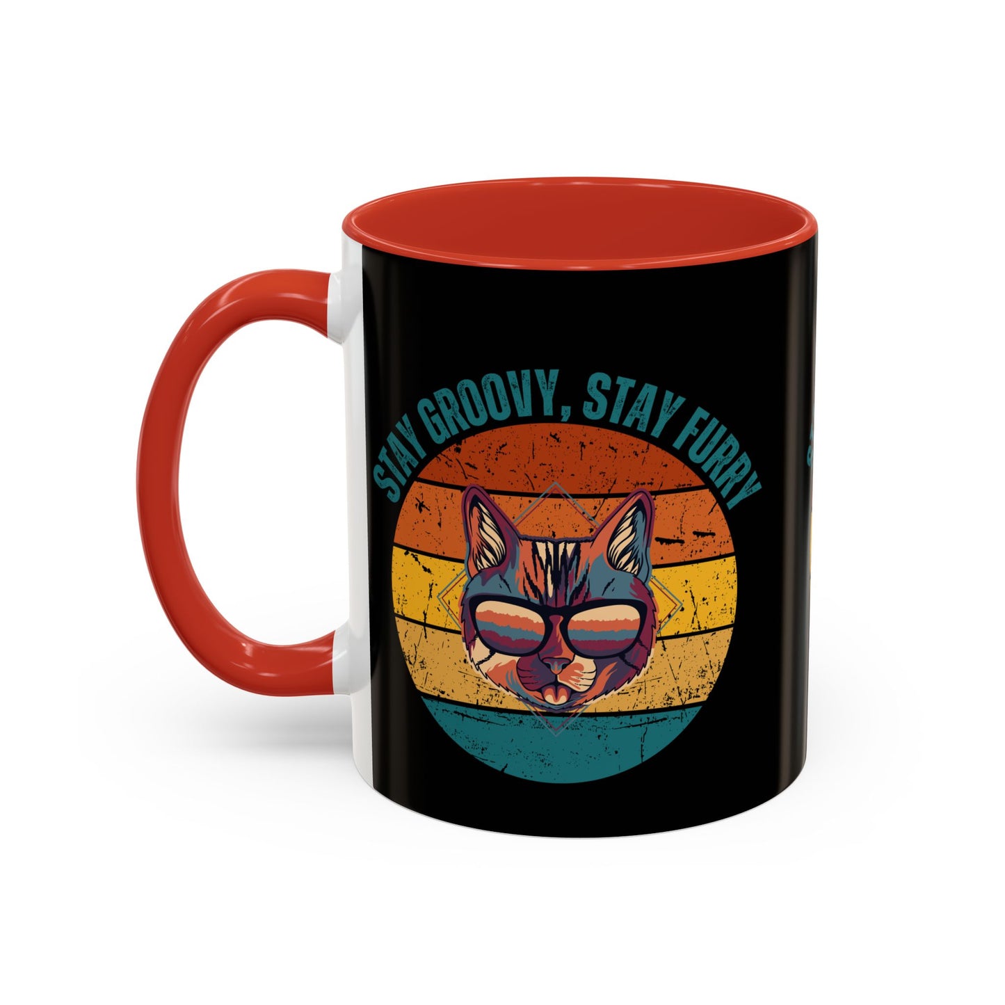 Stay Groovy Cat Coffee Mug
