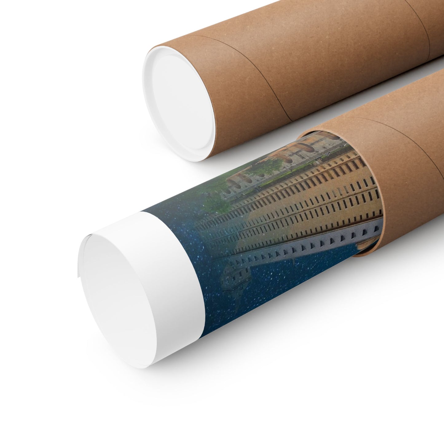 Stylish Matte Vertical Poster - Madrid Skyline Art Print