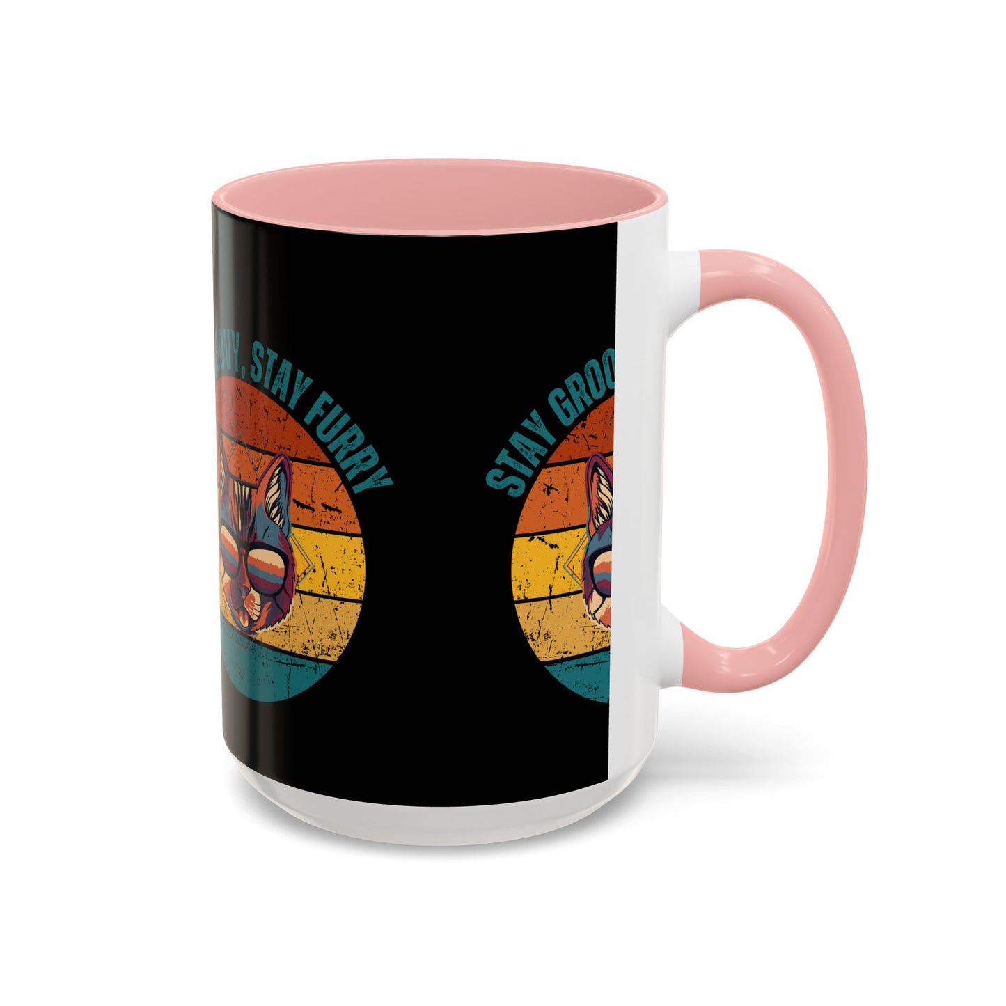 Stay Groovy Cat Coffee Mug