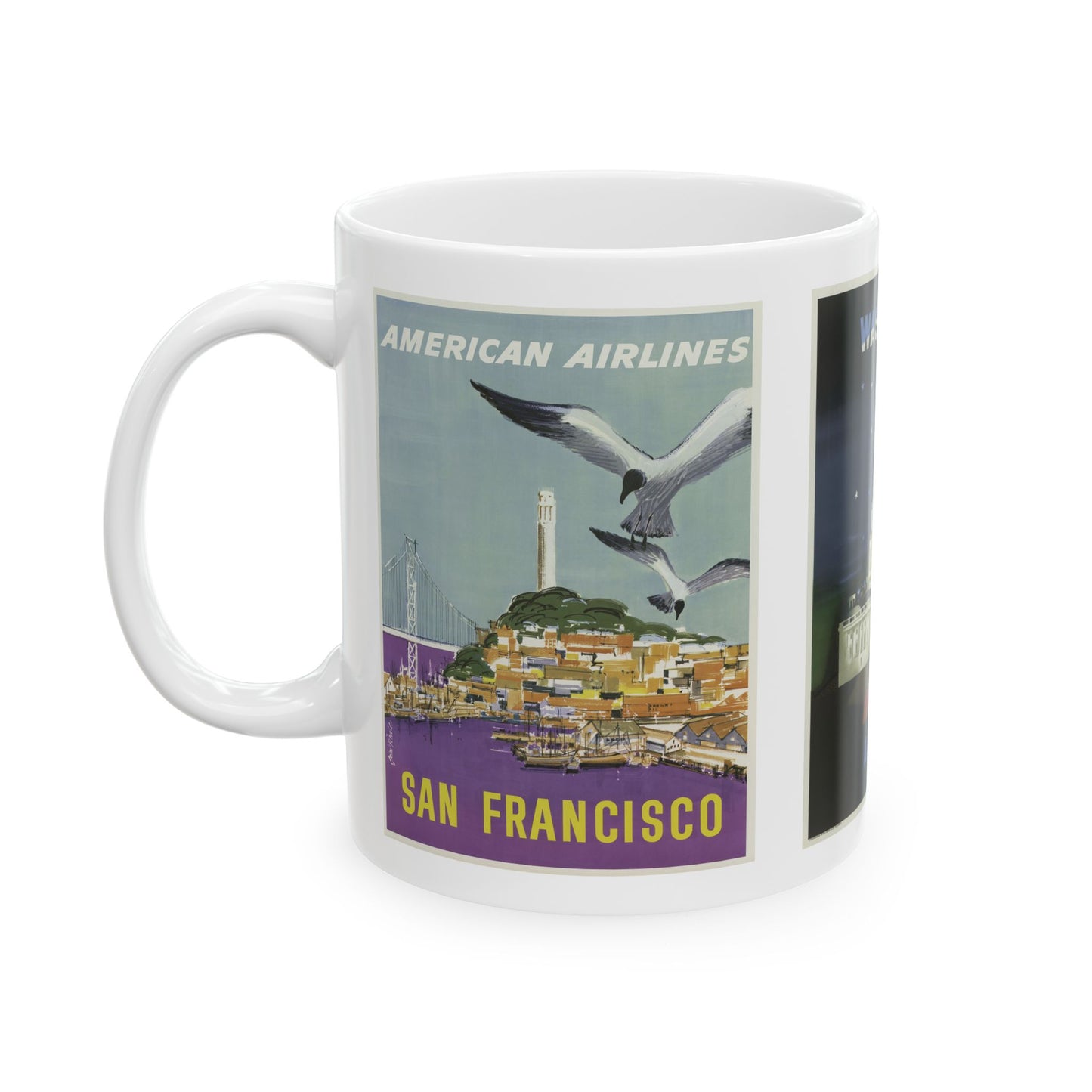 Vintage Travel Mug – 11oz – American Airlines Ceramic Cup