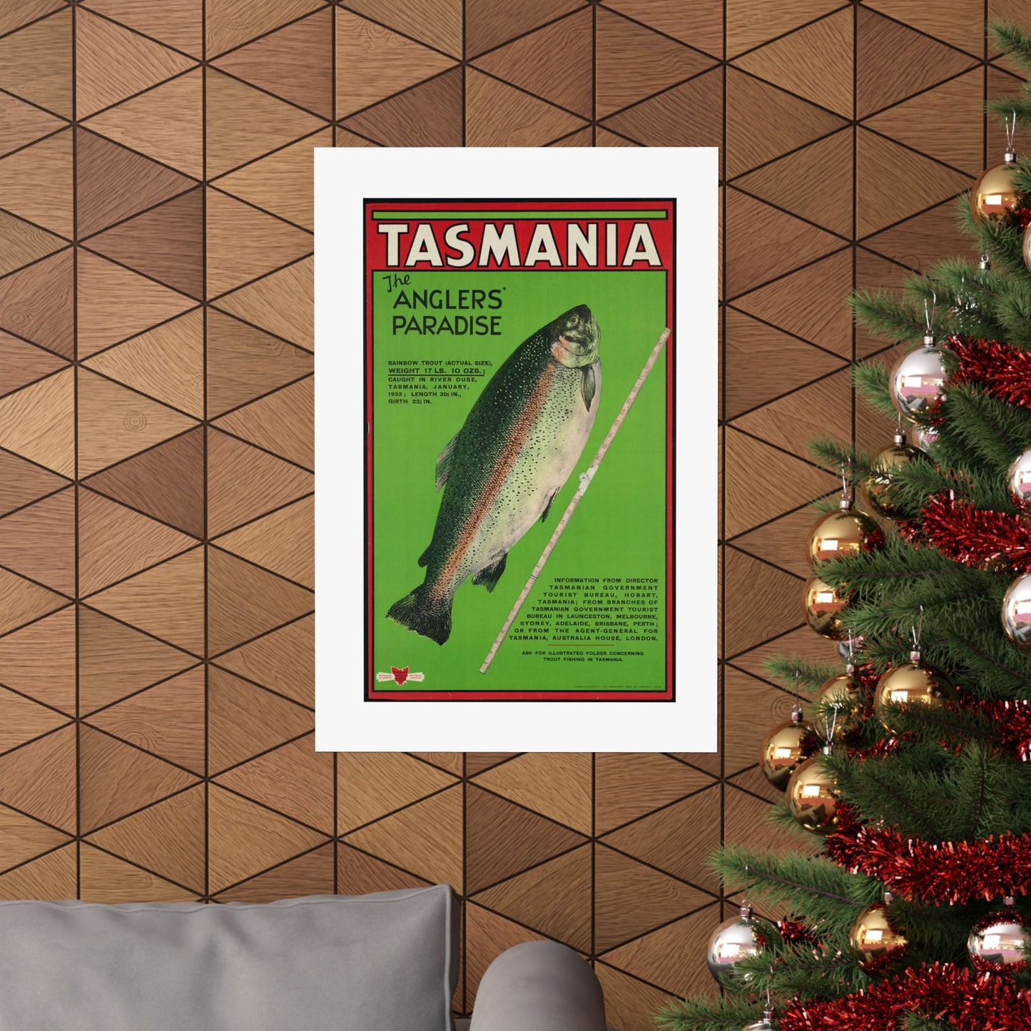 Vintage Fishing Themed Matte Vertical Posters - Anglers' Paradise