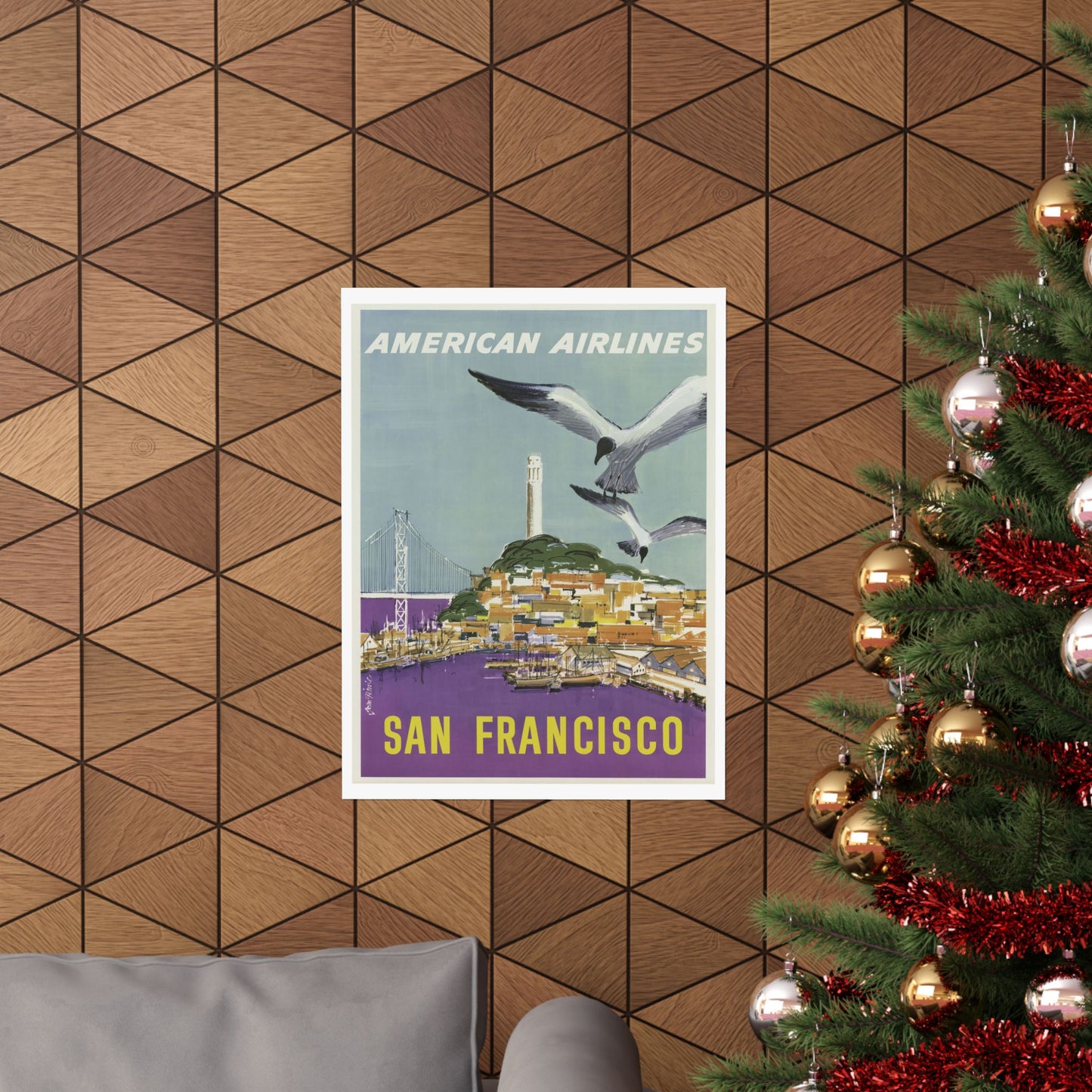 Vintage San Francisco Travel Poster - Matte Vertical Art Print
