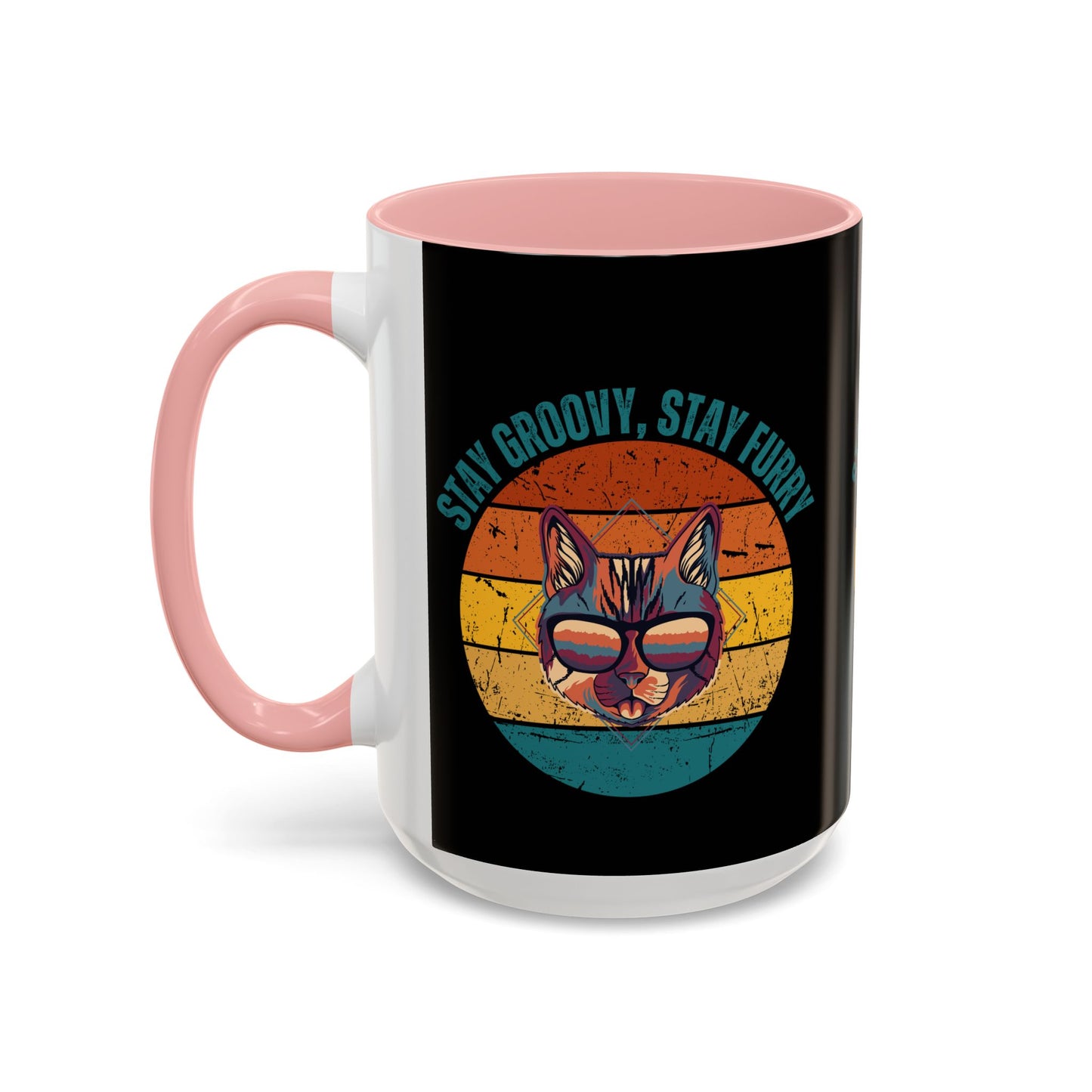 Stay Groovy Cat Coffee Mug