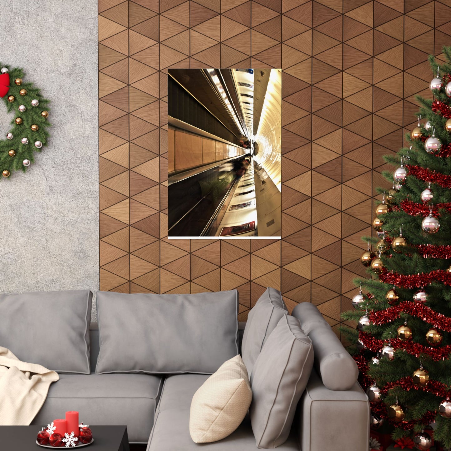 Urban Journey Matte Vertical Poster - Modern Abstract Wall Art