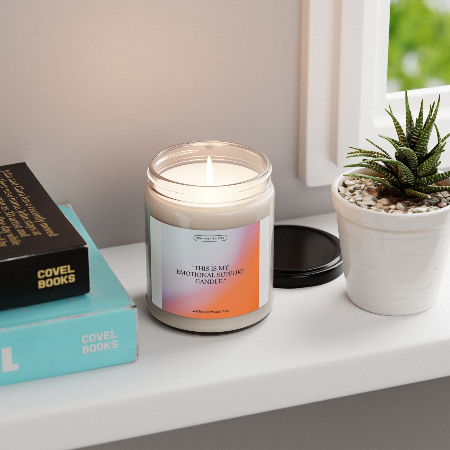 Emotional Support Soy Candle - 9oz | Self Love Reminder