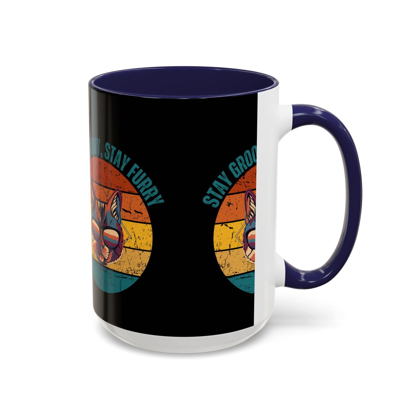 Stay Groovy Cat Coffee Mug