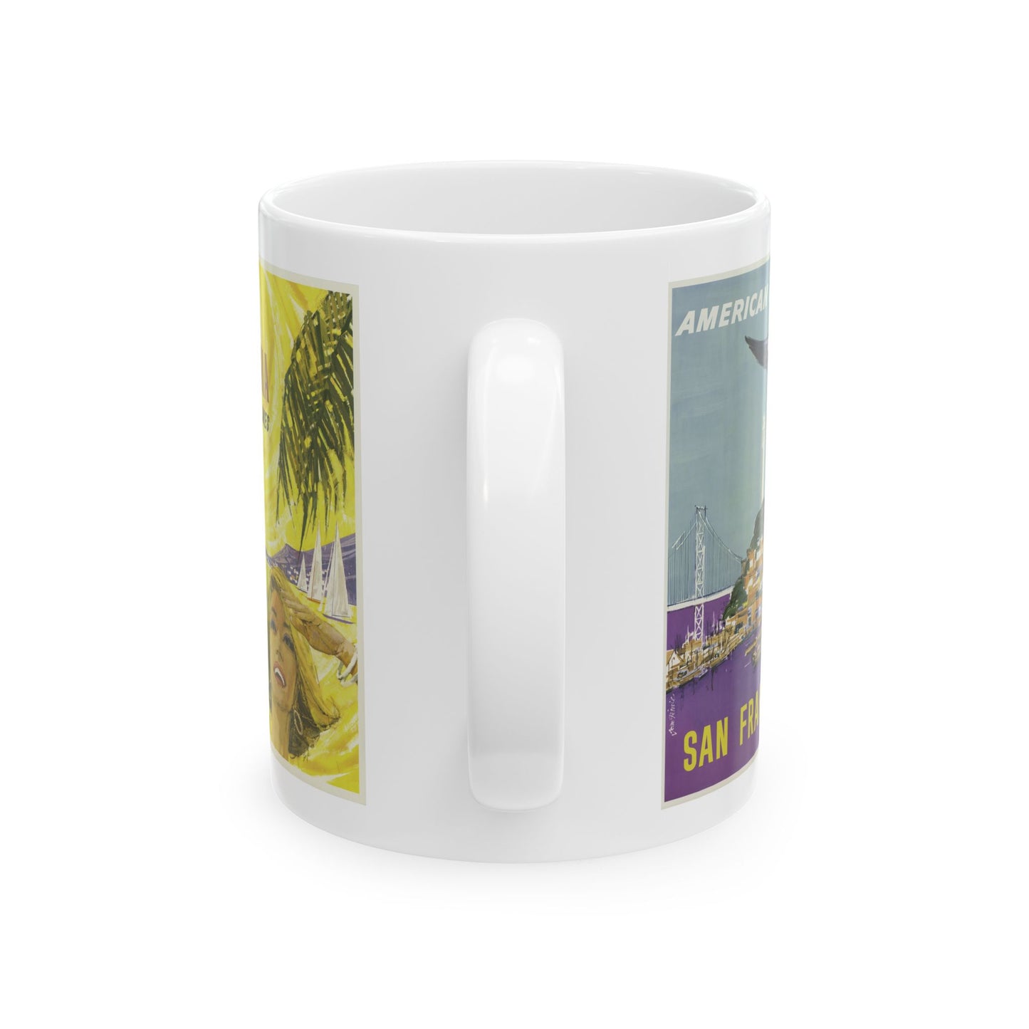 Vintage Travel Mug – 11oz – American Airlines Ceramic Cup