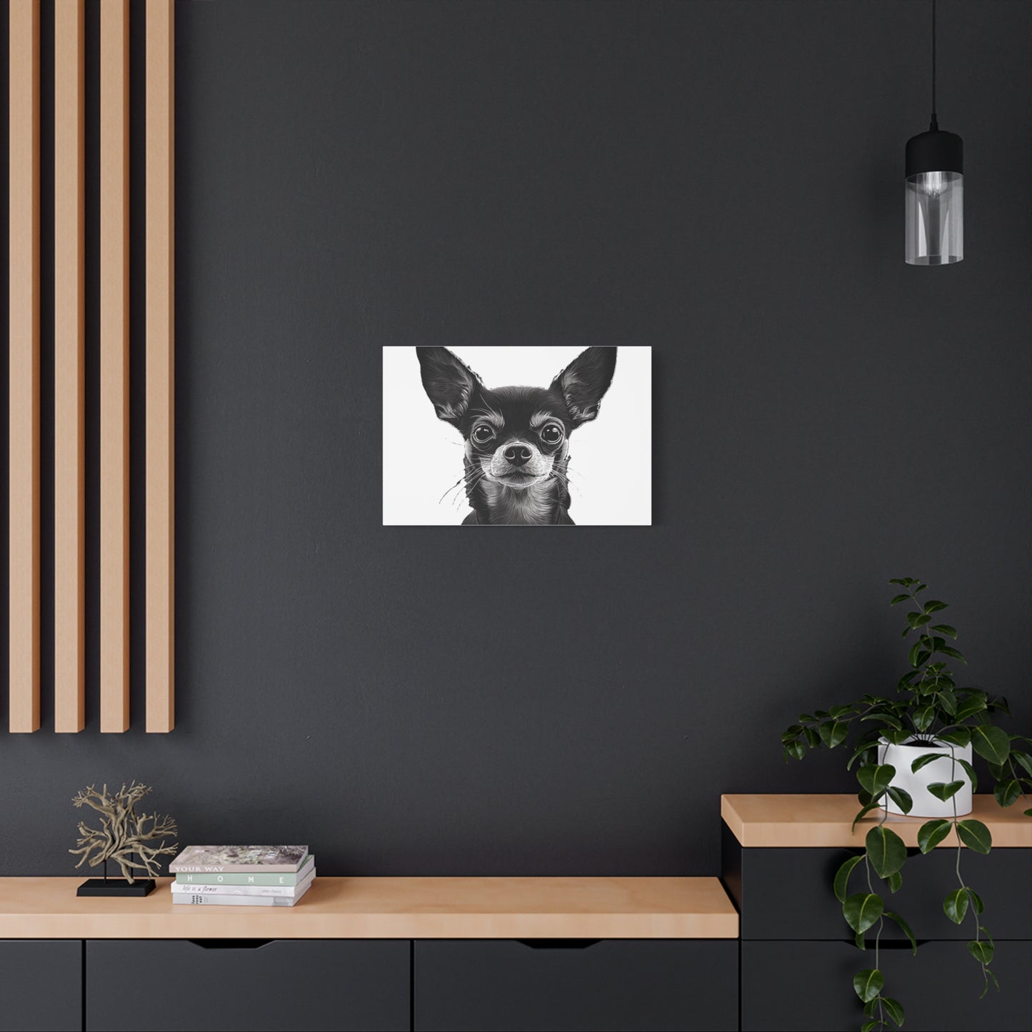 Chihuahua Dog Art Canvas Print - Matte Stretched 1.25" Wall Decor