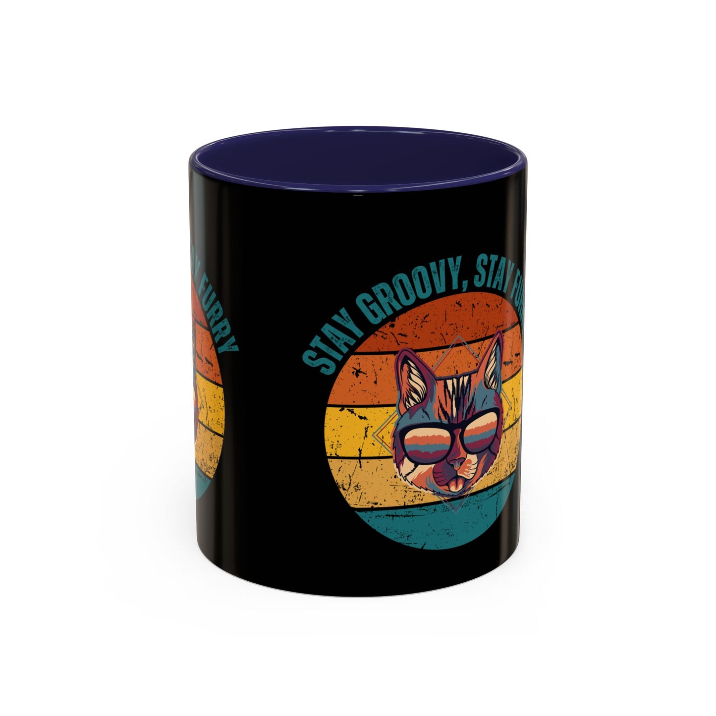 Stay Groovy Cat Coffee Mug
