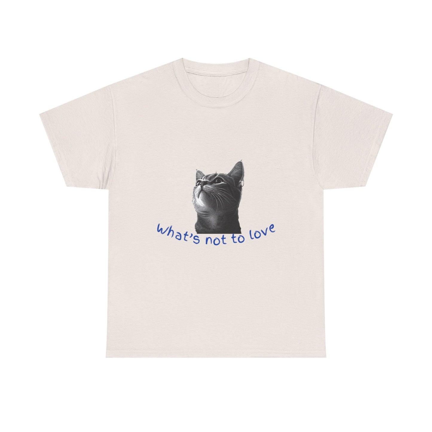Cat Lover Unisex Heavy Cotton Tee - "What’s Not to Love?"