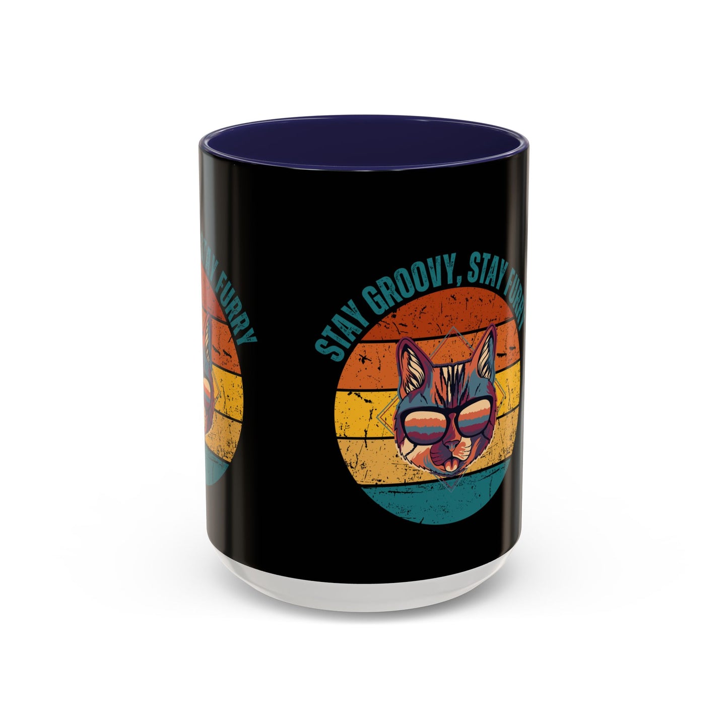 Stay Groovy Cat Coffee Mug
