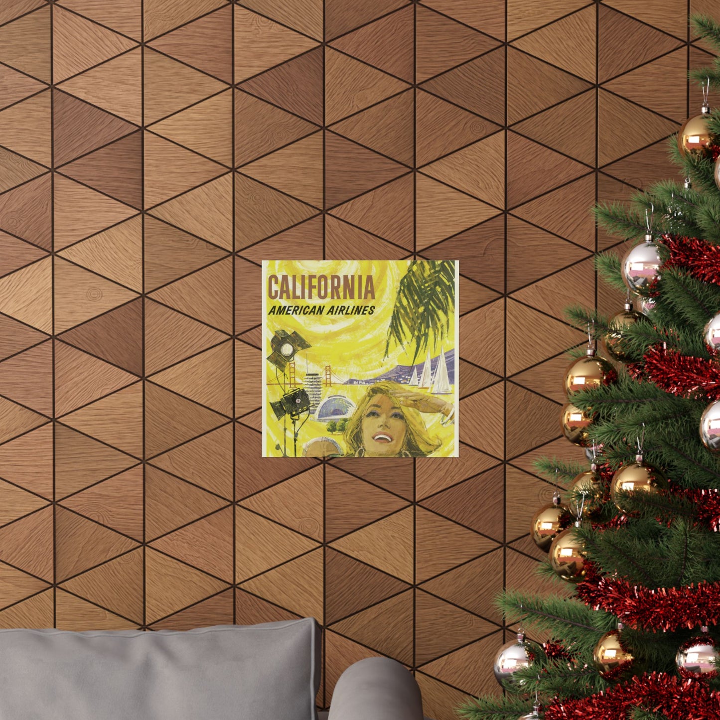 Vintage California Travel Poster | Matte Vertical Wall Art