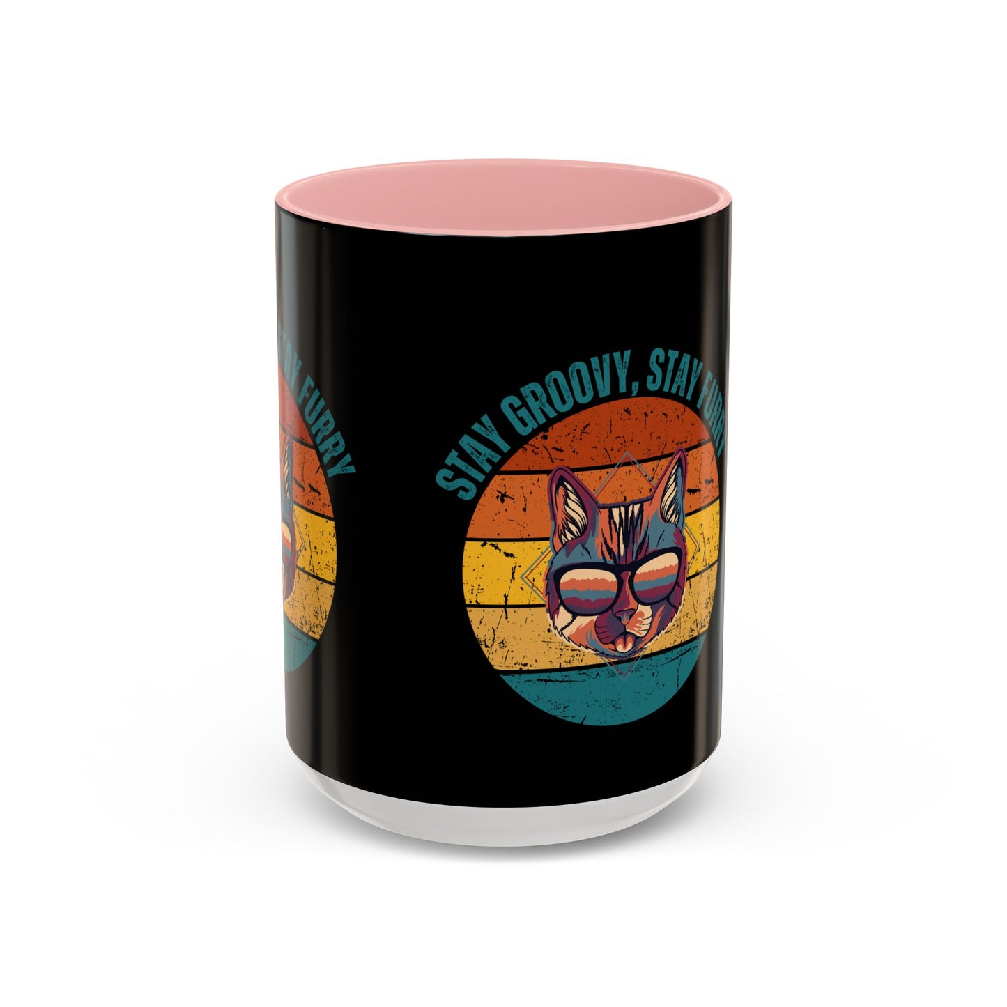 Stay Groovy Cat Coffee Mug