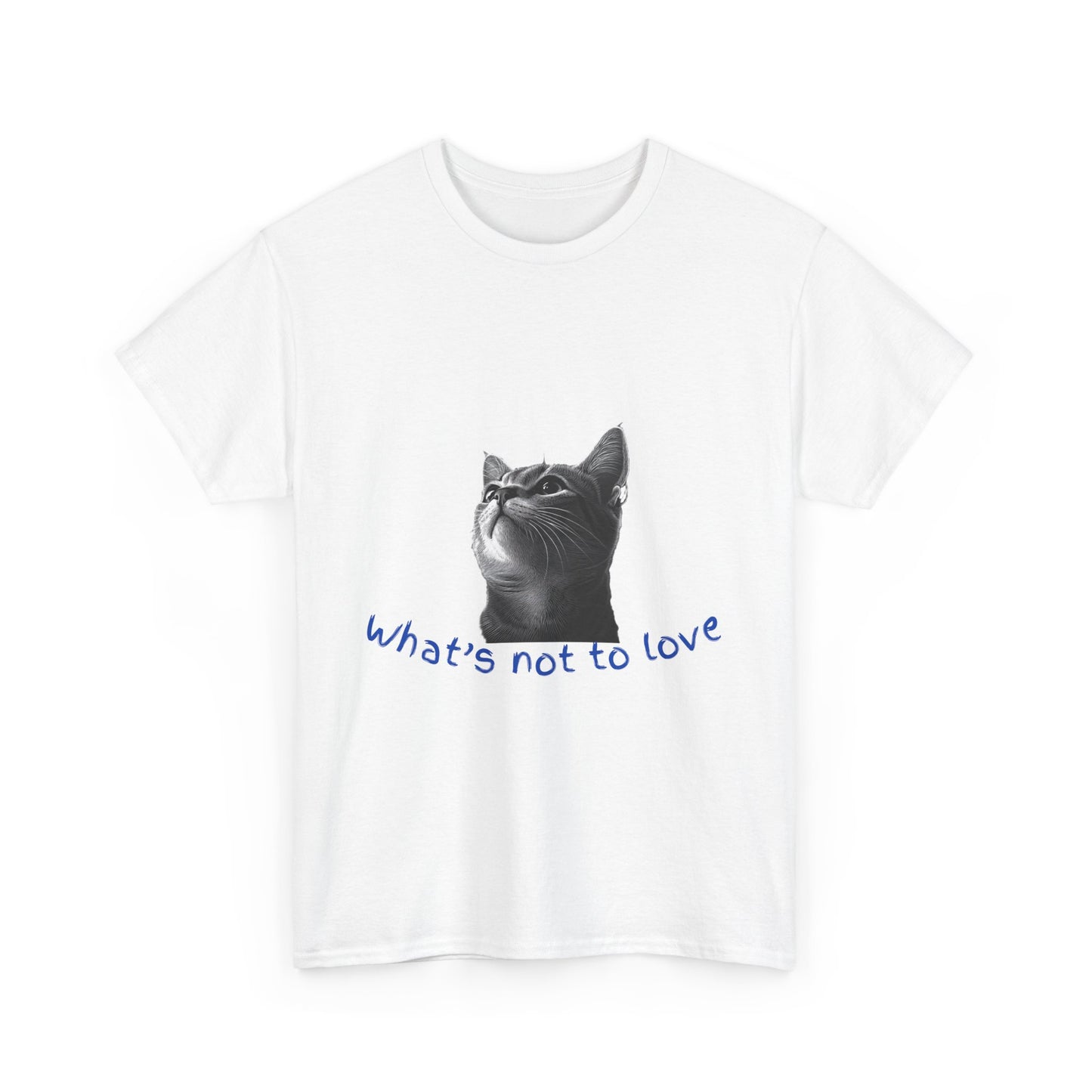Cat Lover Unisex Heavy Cotton Tee - "What’s Not to Love?"
