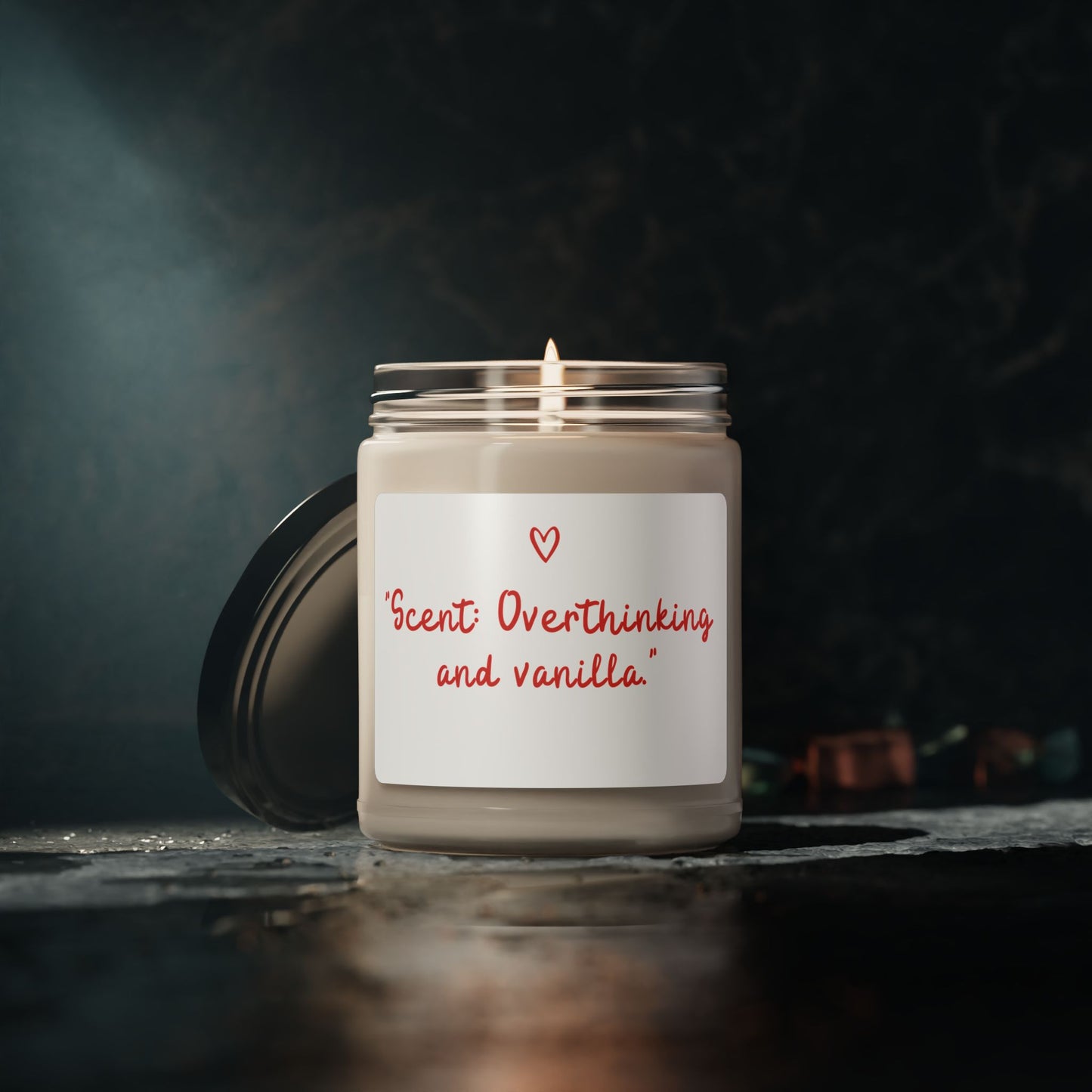 Scented Soy Candle - "Overthinking and Vanilla"