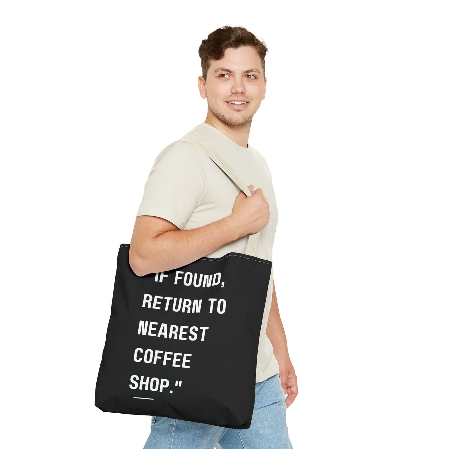 Running on Iced Coffee Tote Bag