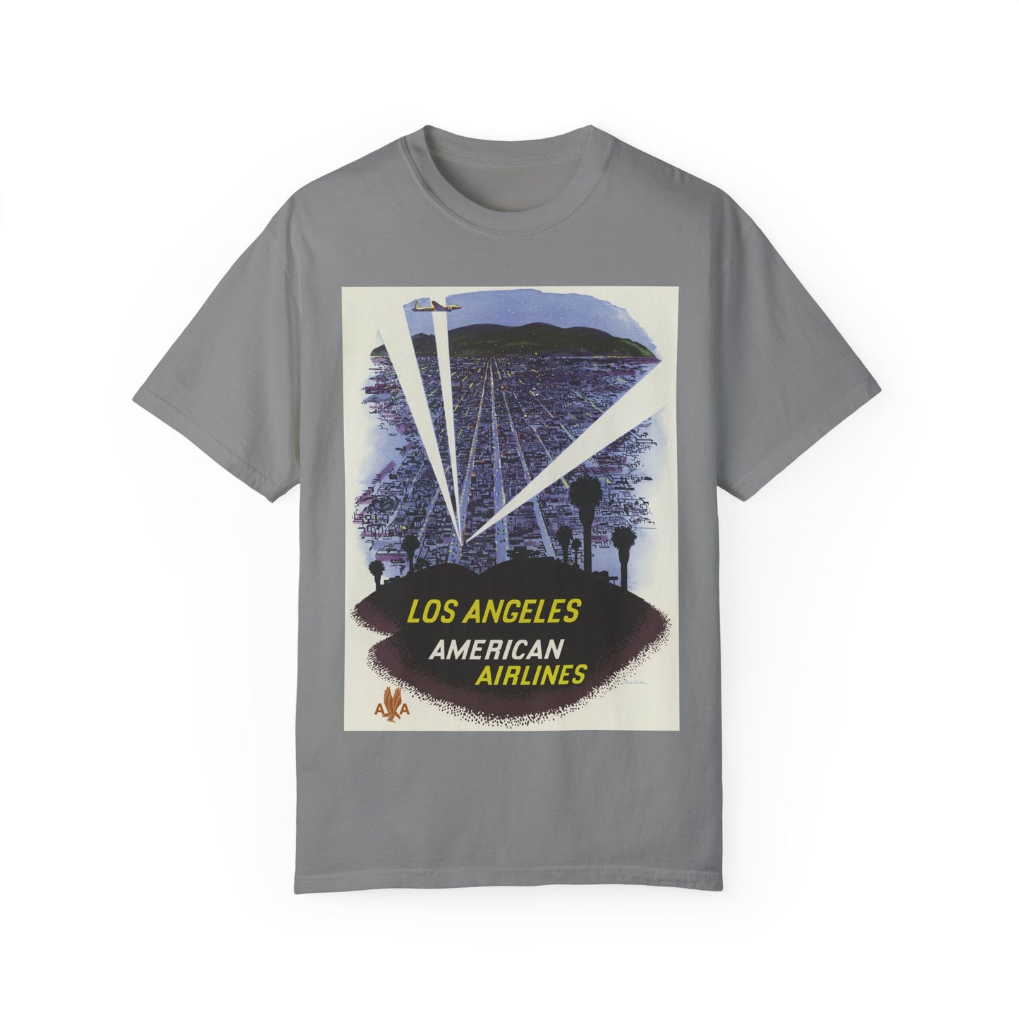 Los Angeles American Airlines Vintage T-shirt - Unisex Garment-Dyed Tee