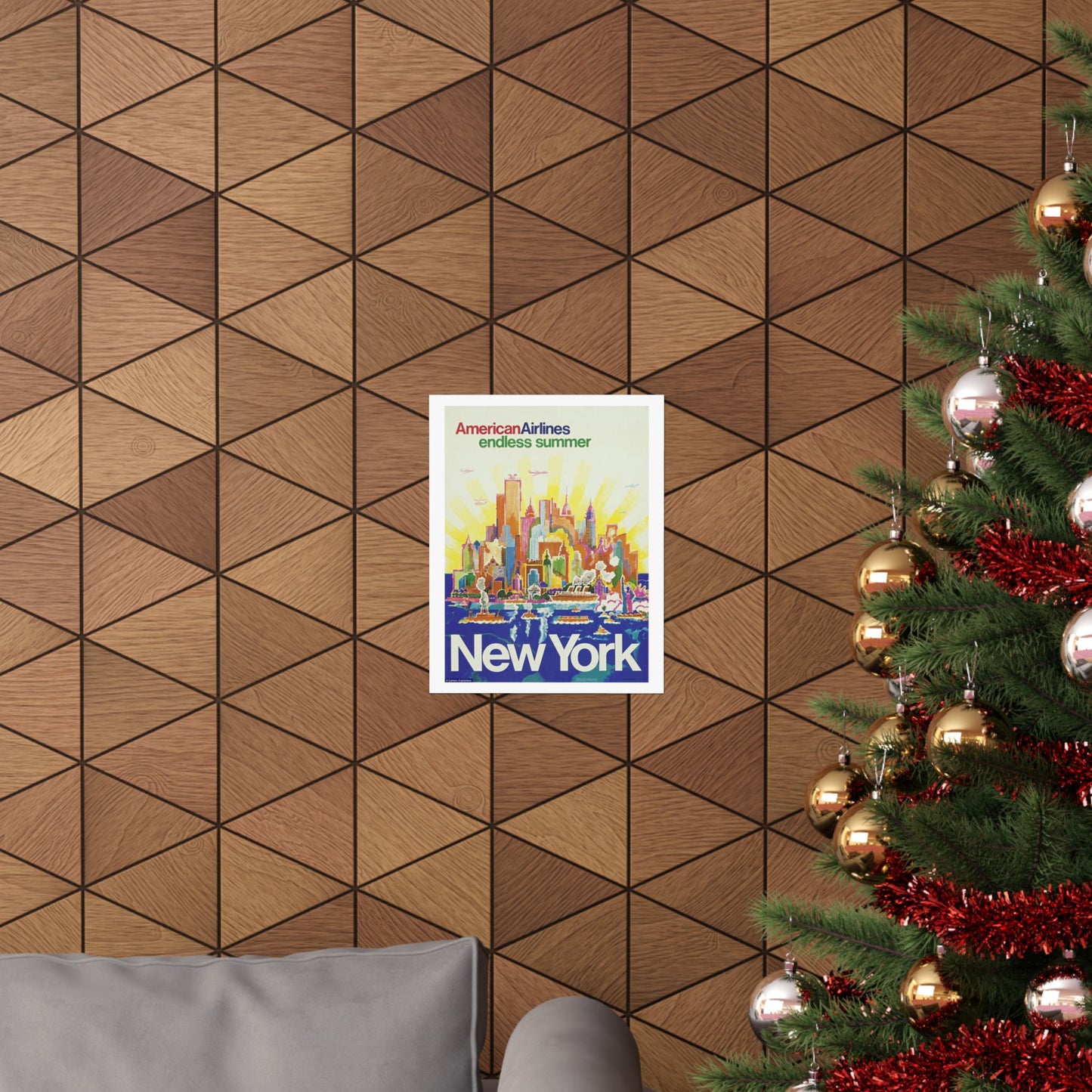 Vintage New York City Travel Poster - Endless Summer Wall Art