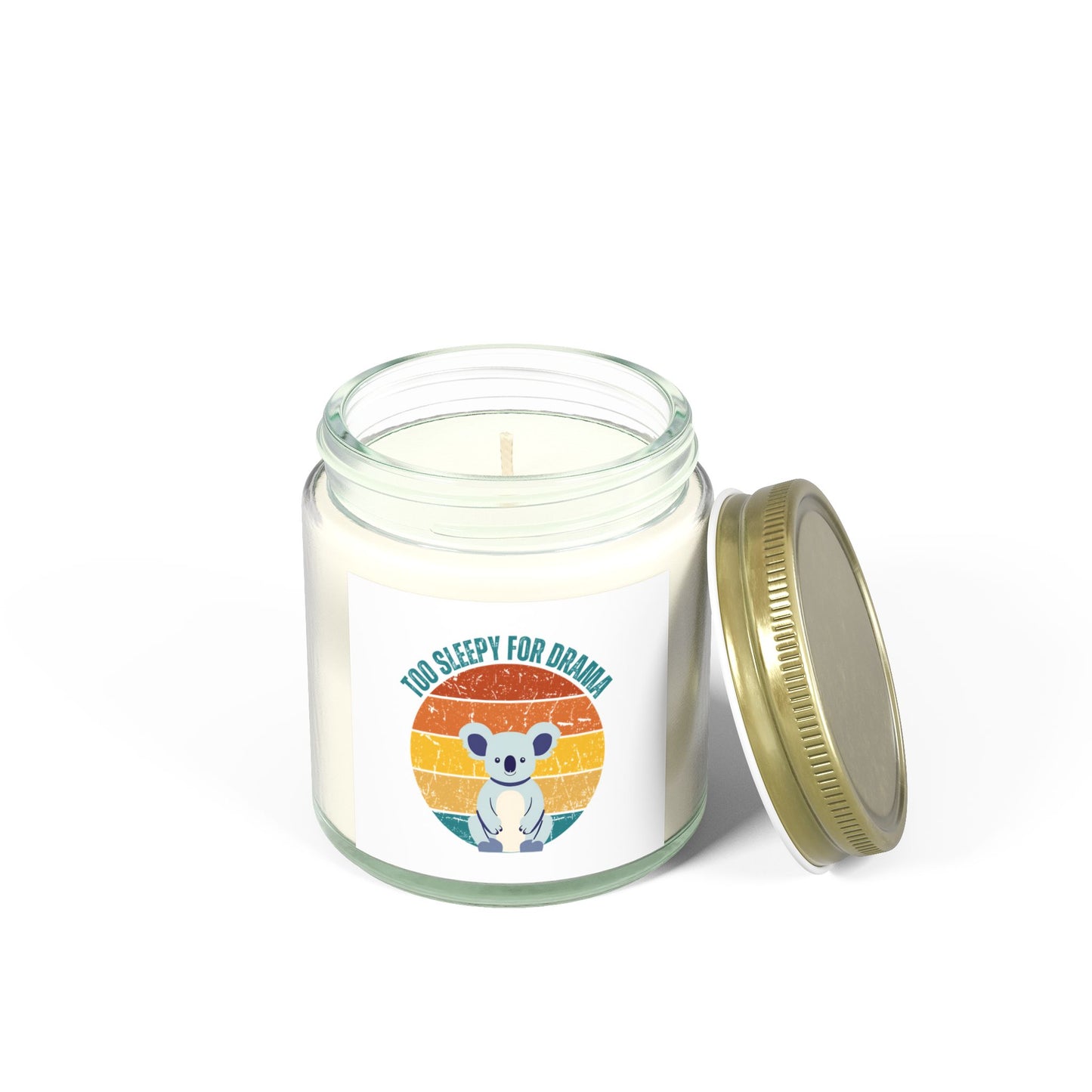 Too Sleepy for Drama Scented Candle – Coconut Apricot Wax (4oz, 9oz)