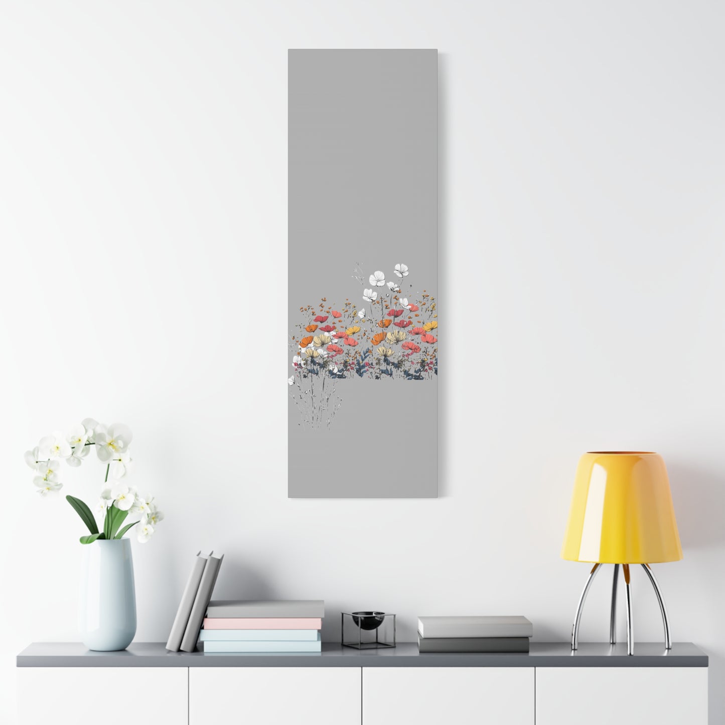 Floral Canvas Wall Art - Vibrant Flower Design for Home Decor