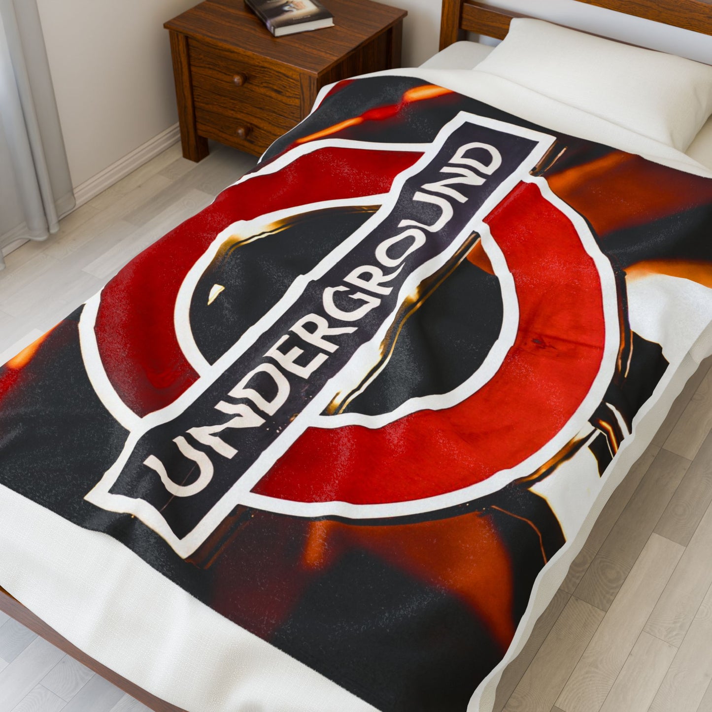 Urban Underground Plush Blanket - Cozy Decor for Home or Travel