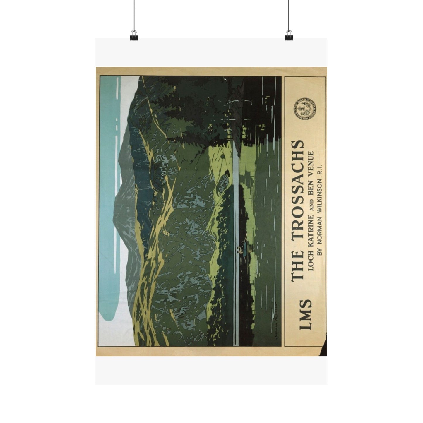 Scenic Matte Vertical Posters - The Trossachs Art Print