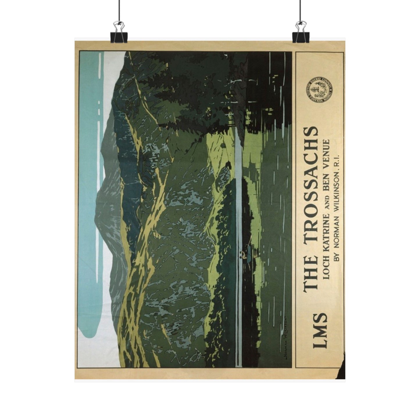 Scenic Matte Vertical Posters - The Trossachs Art Print
