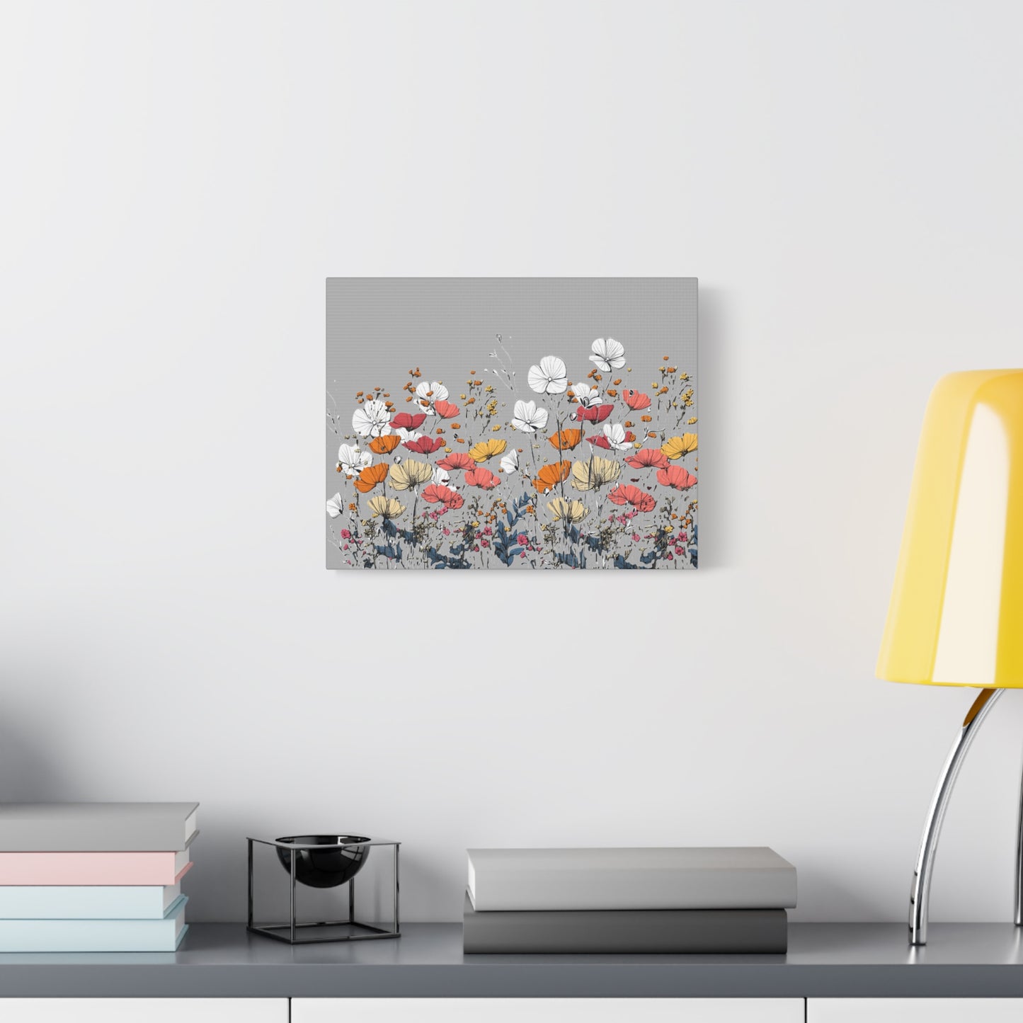 Floral Canvas Wall Art - Vibrant Flower Design for Home Decor