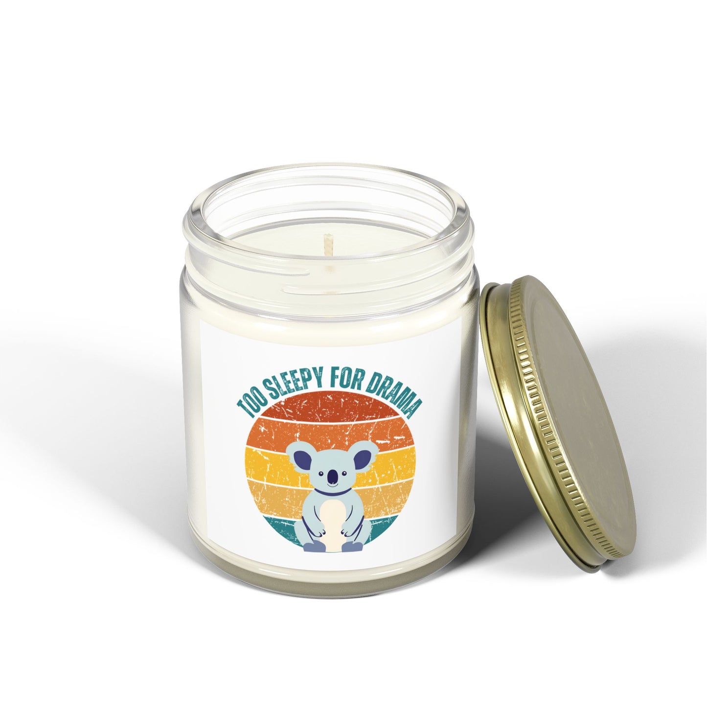 Too Sleepy for Drama Scented Candle – Coconut Apricot Wax (4oz, 9oz)