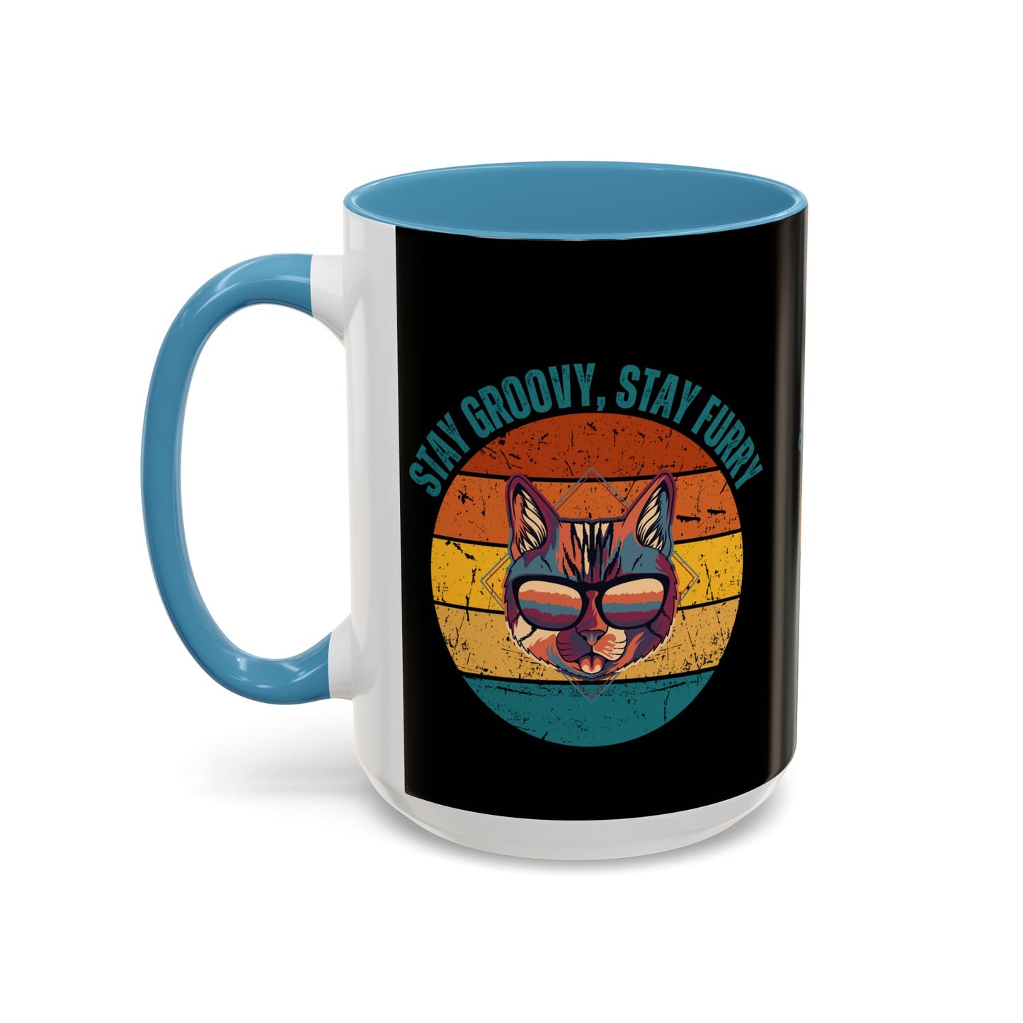 Stay Groovy Cat Coffee Mug