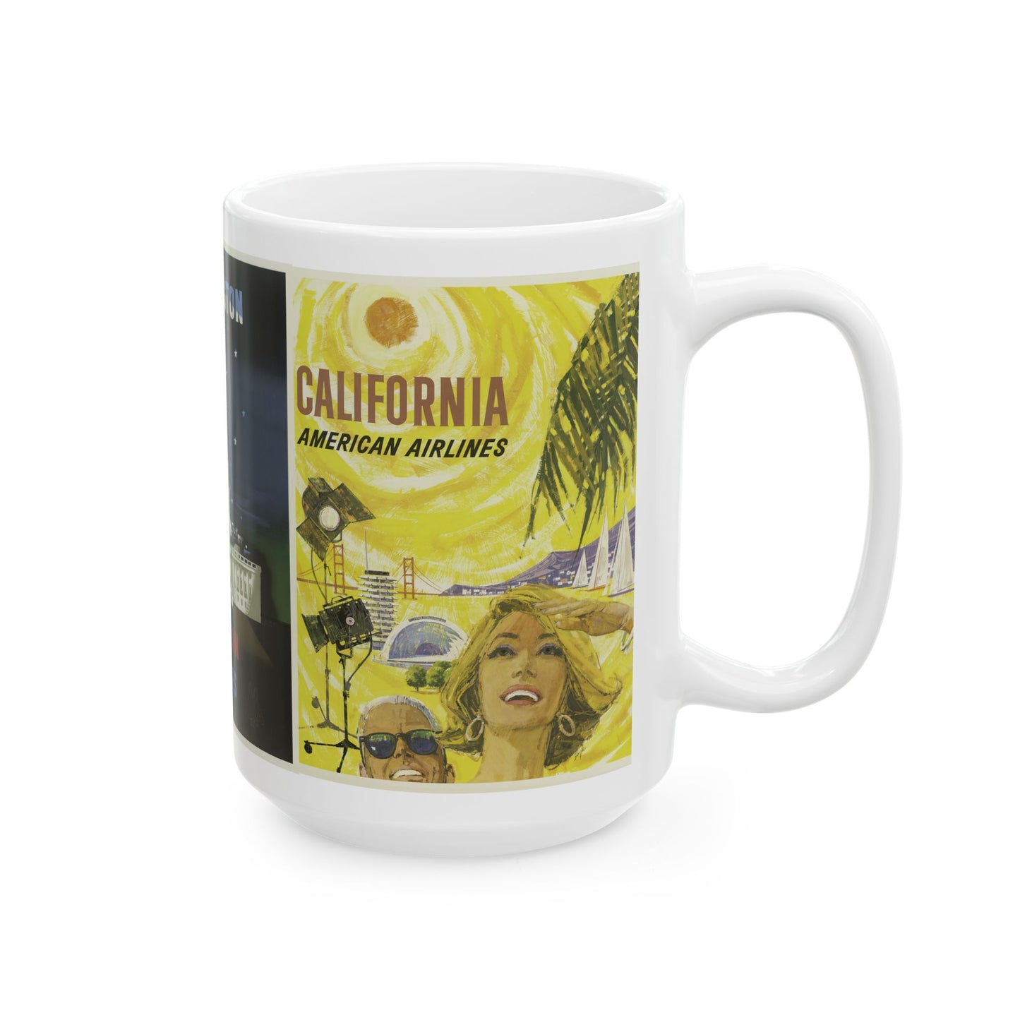 Vintage Travel Mug – 15oz – American Airlines Ceramic Cup