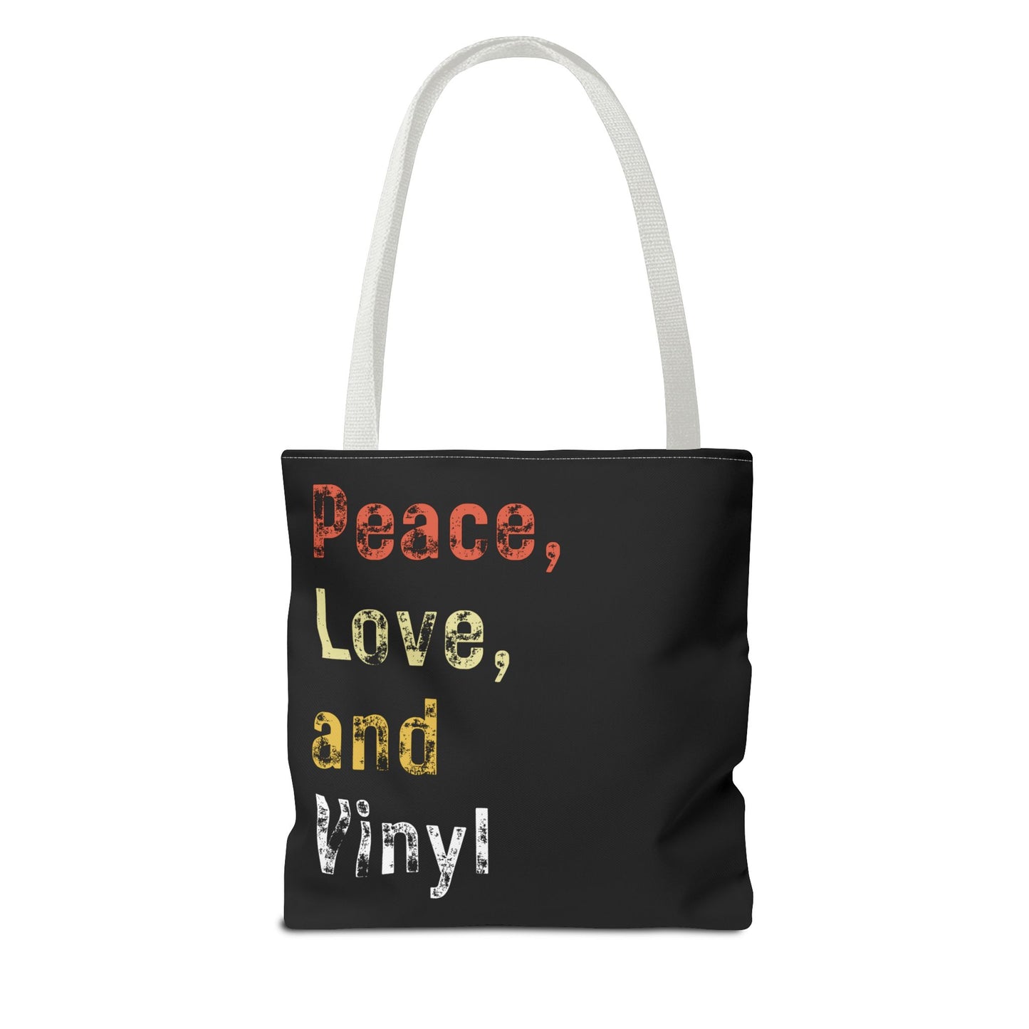 Peace, Love & Vinyl Tote Tote Bag