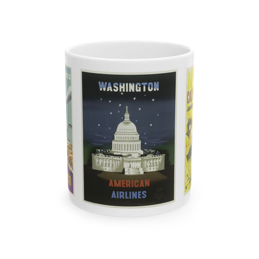 Vintage Travel Mug – 11oz – American Airlines Ceramic Cup