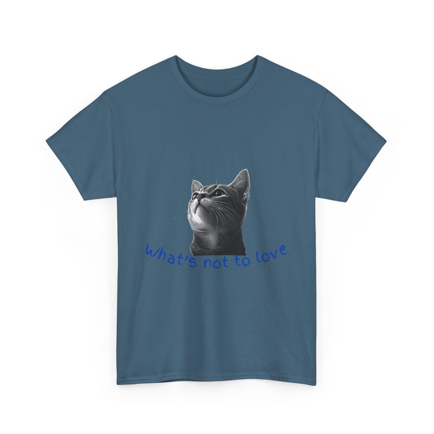Cat Lover Unisex Heavy Cotton Tee - "What’s Not to Love?"