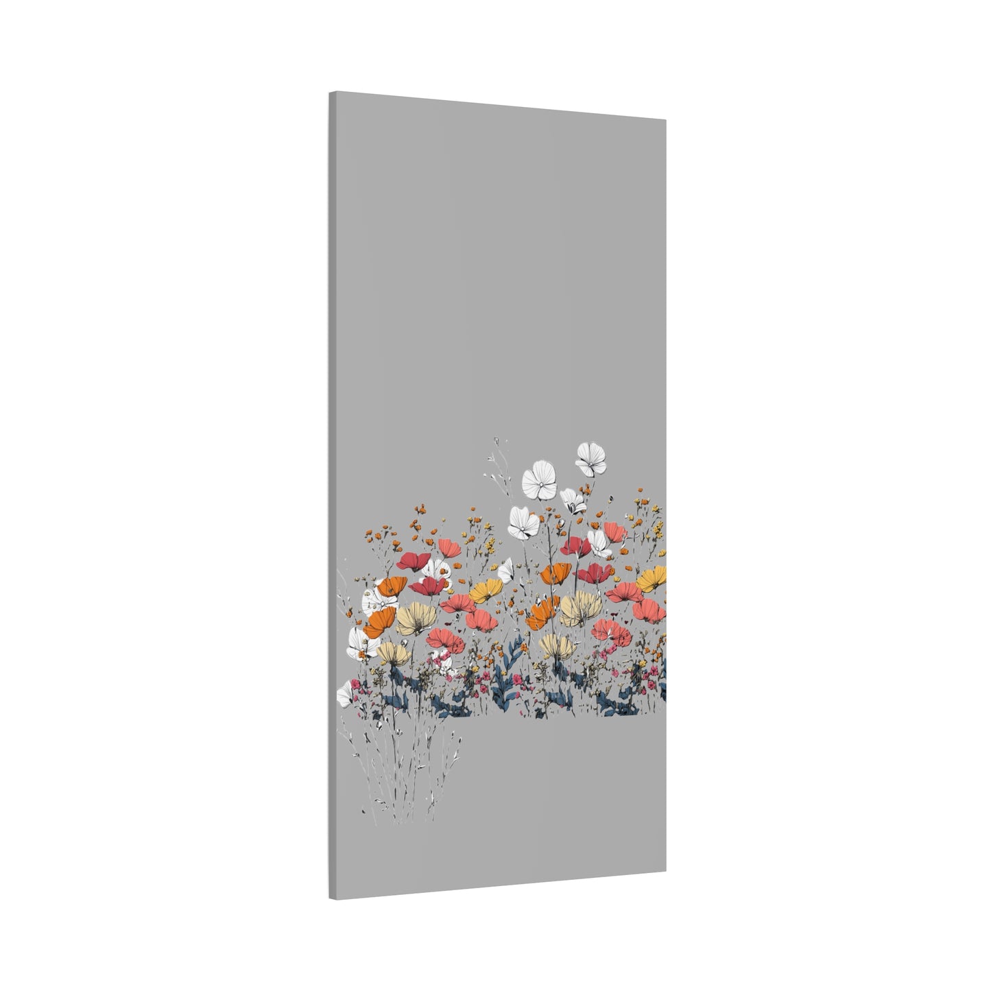 Floral Canvas Wall Art - Vibrant Flower Design for Home Decor