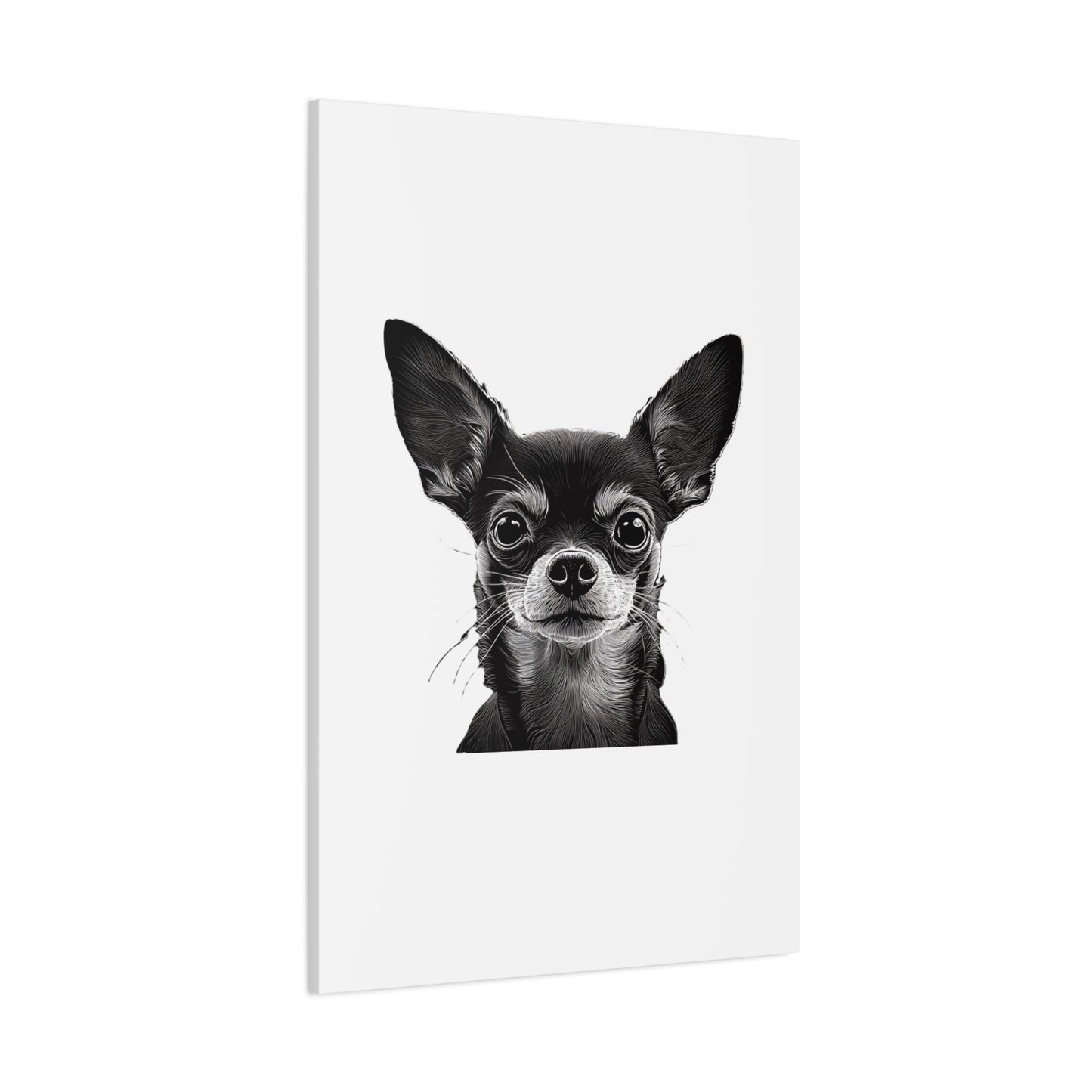 Chihuahua Dog Art Canvas Print - Matte Stretched 1.25" Wall Decor