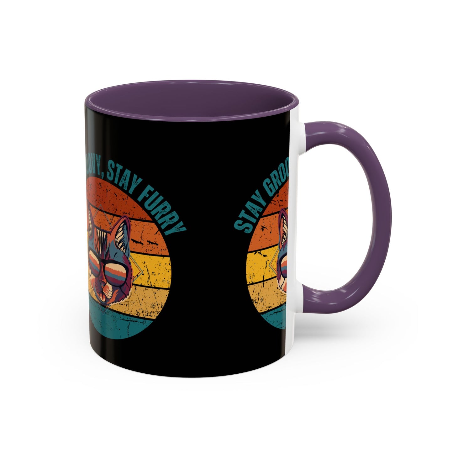 Stay Groovy Cat Coffee Mug