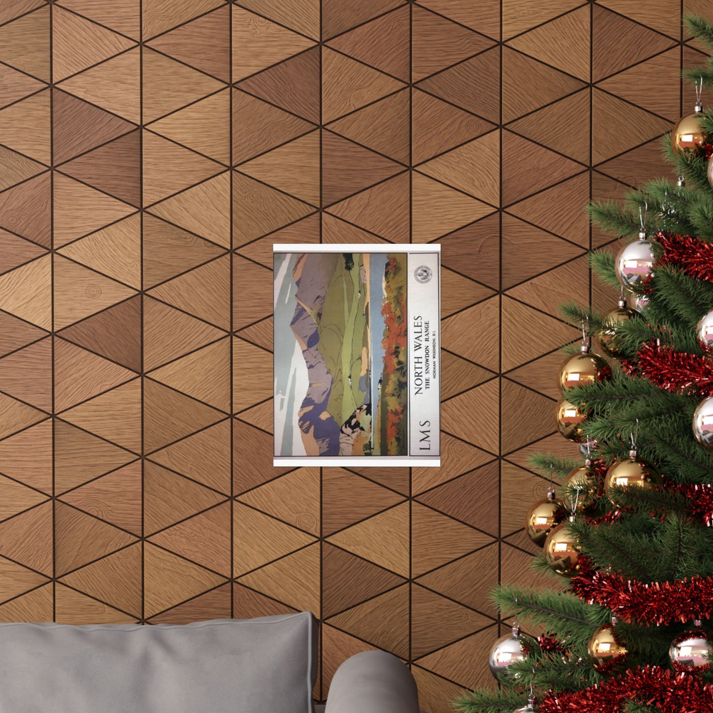 North Wales Snowdon Range Matte Vertical Poster - Scenic Wall Art for Nature Lovers