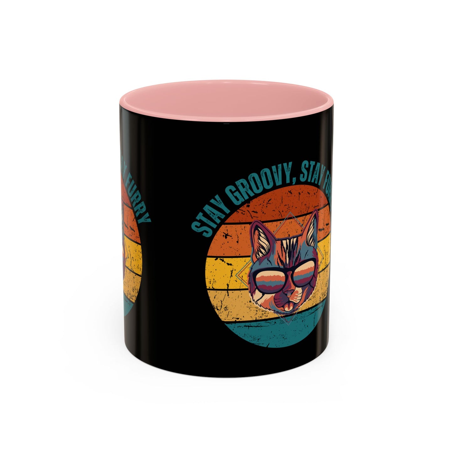 Stay Groovy Cat Coffee Mug