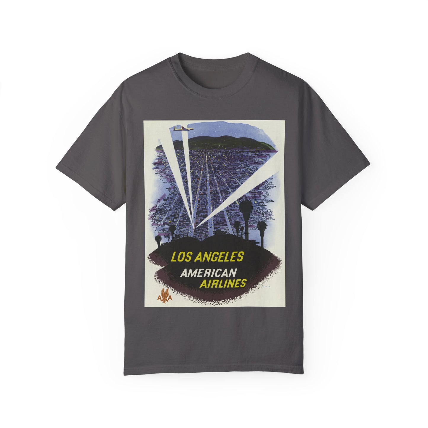 Los Angeles American Airlines Vintage T-shirt - Unisex Garment-Dyed Tee