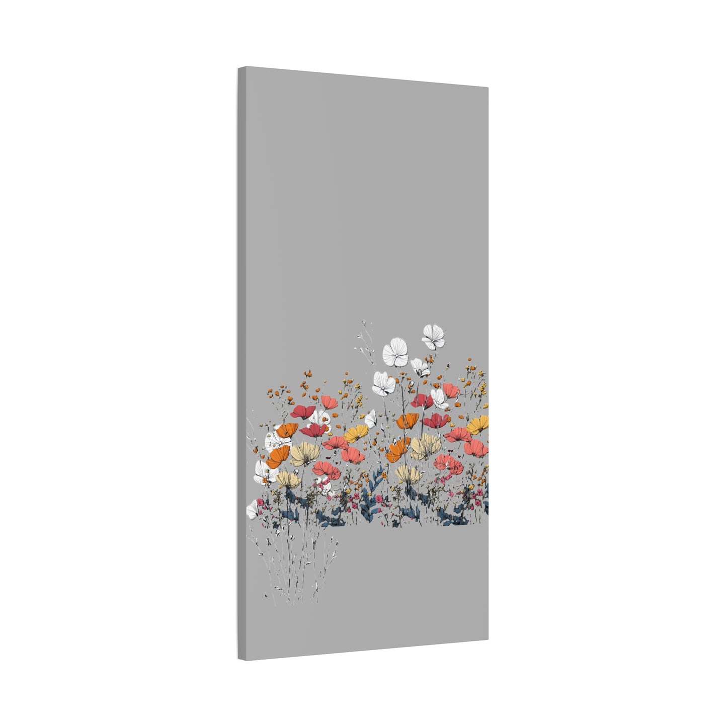 Floral Canvas Wall Art - Vibrant Flower Design for Home Decor
