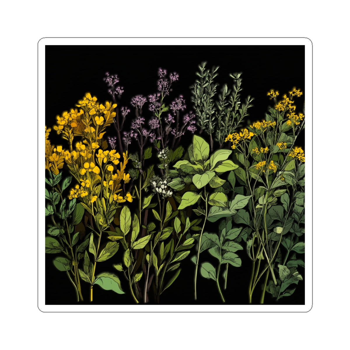 Floral Decor Kiss-Cut Stickers - Floral Stickers – Gold Art